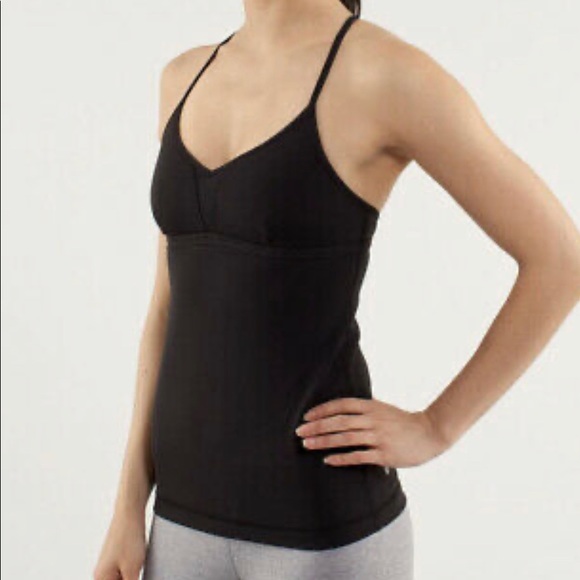 lululemon athletica Tops - Lululemon Black V-Tank Top Size 6